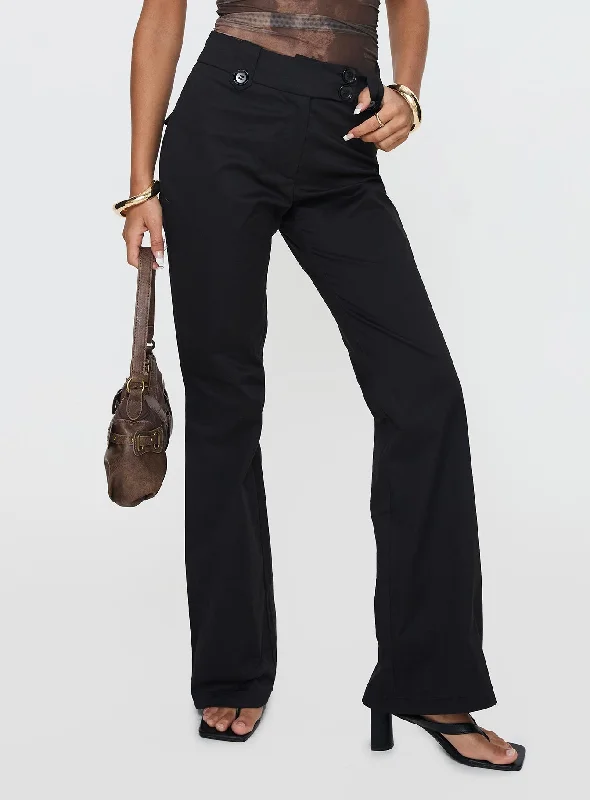 Comfortable Garments For Women Aislyn Flare Pant Black