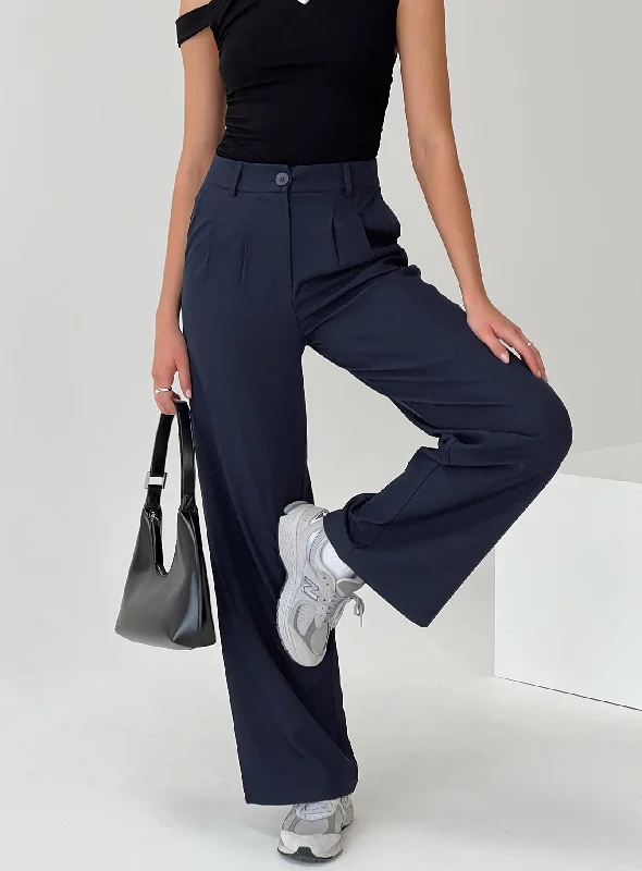 Women's Cozy Outfit For Lounging Archer Pants Navy