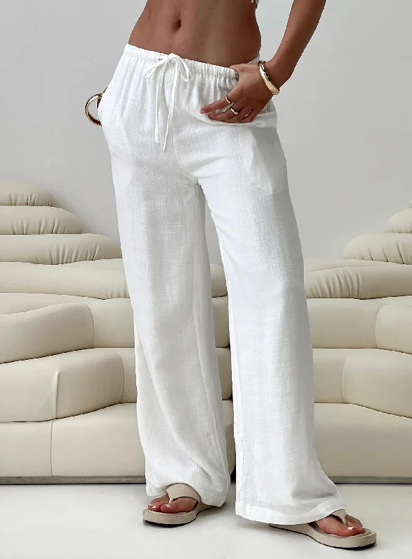 Formal Outfit For Women Parklea Linen Blend Pants White