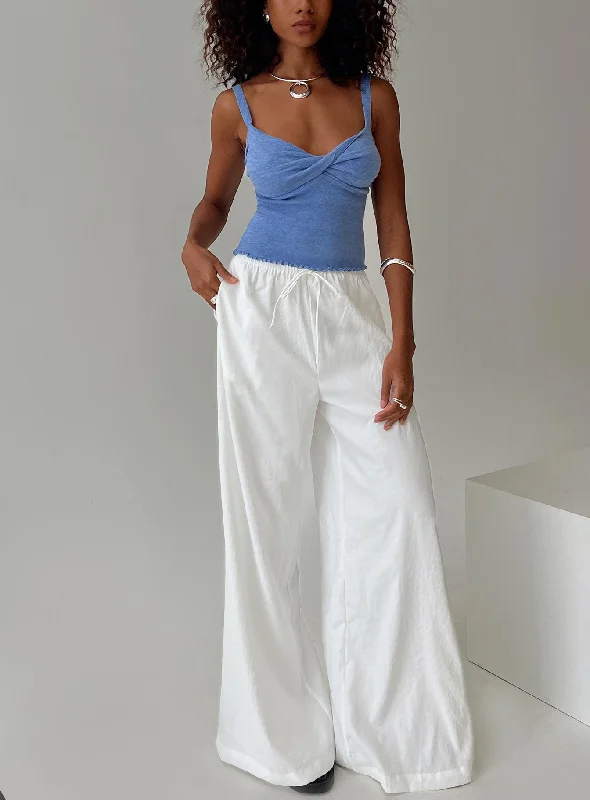 Women's Romantic Outfit Barbieri Pants White