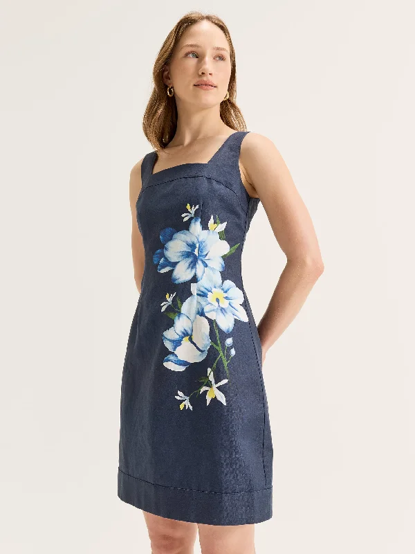 Women's Tailored Outfit Iris Bloom Mini Dress