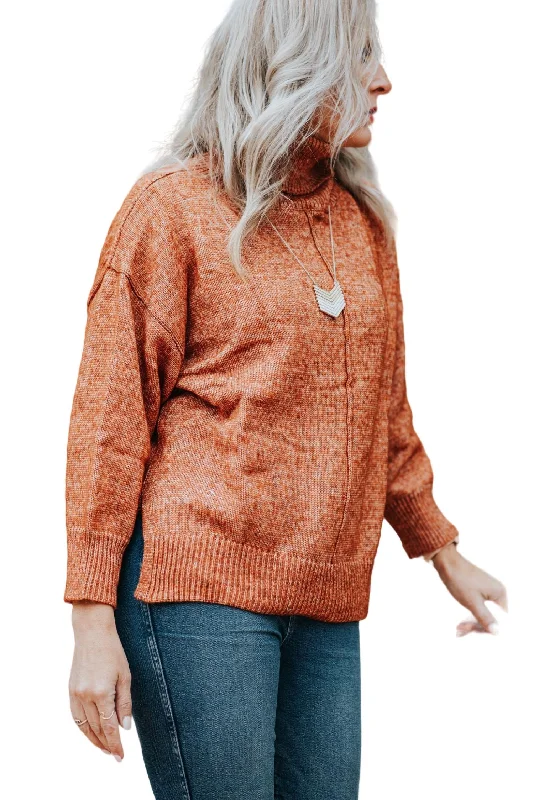 Women's Weekend Outfit Cute And Cozy In Rust