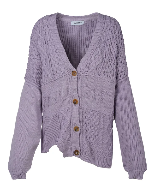 Women's Resort Attire Patchwork Knitted Cardigan