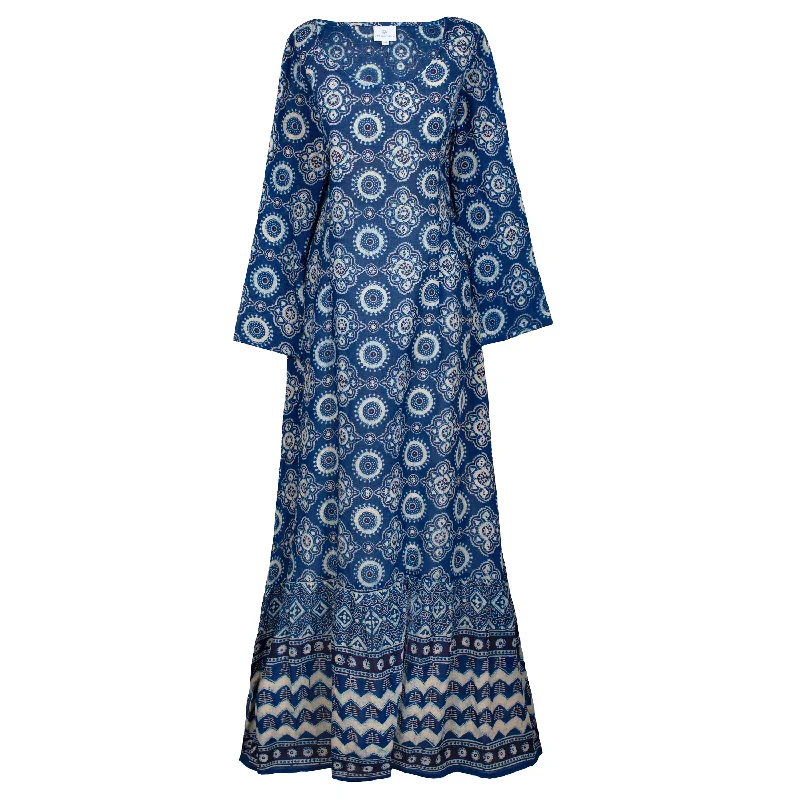 Women's Resort Attire Bali Blue Mermaid Maxi Dress