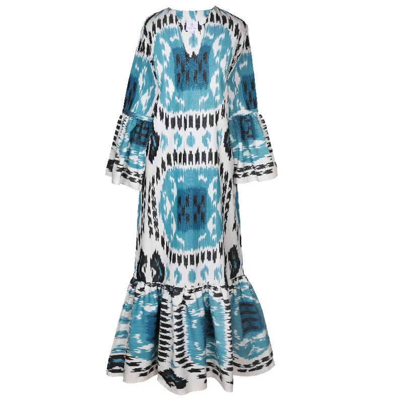 Fashionable Women's Outfit Bellagio Cotton Ikat Mermaid Dress