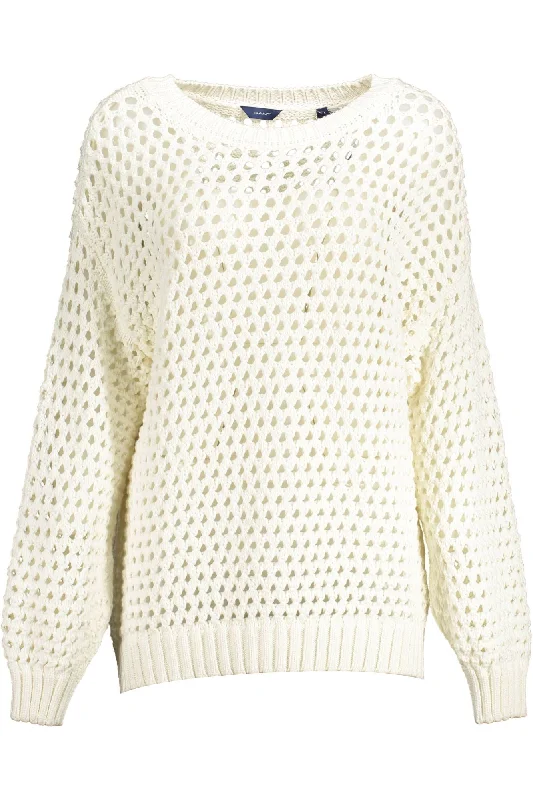 Timeless Women's Garments Gant Elegant  Perforated Crewneck Women's Sweater