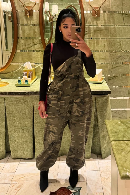 Casual Attire For Women Camo Babe Jumpsuit