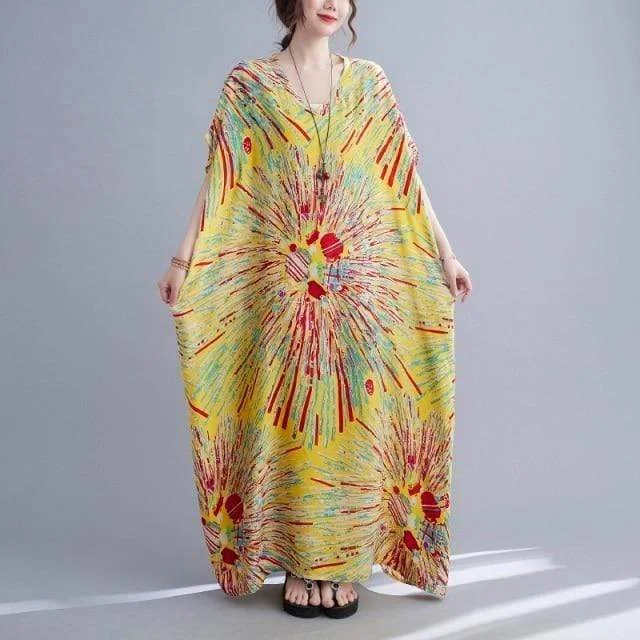 Women's Athletic Garments Fireworks Kaftan Dress