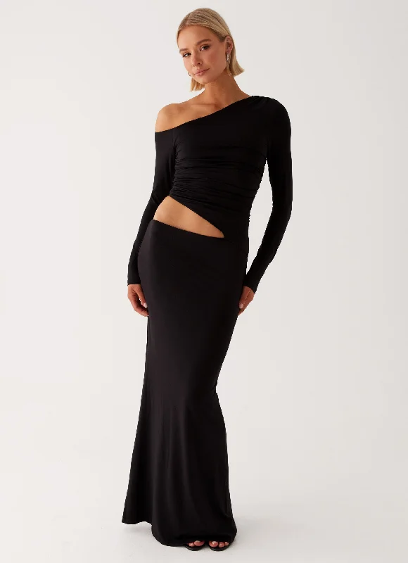 Women's Casual Attire Good Vibrations Maxi Dress - Black