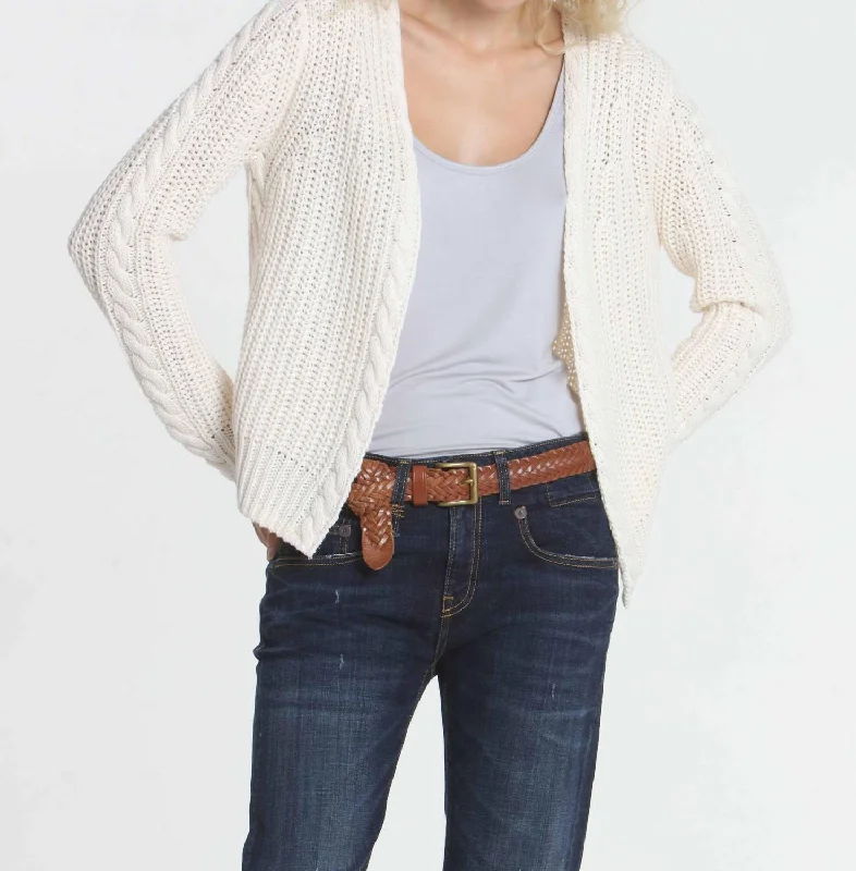 Women's Activewear Attire Cool Days Cardigan In White