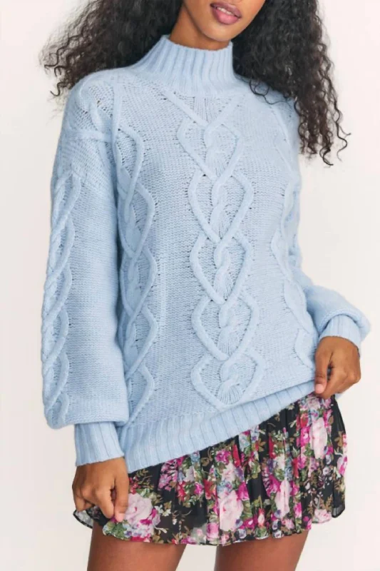 Women's Comfy Attire For Lounging Izia Pullover In Blue Haze