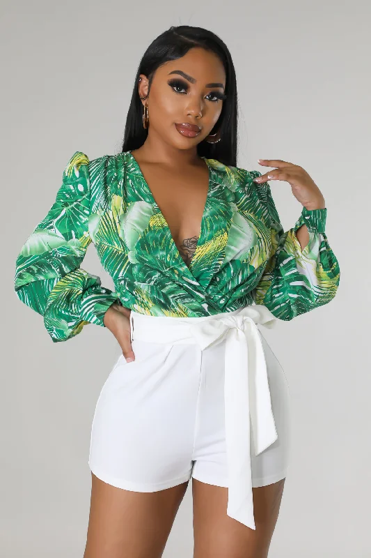 Women's Trendy Attire Tropical Strolls Romper