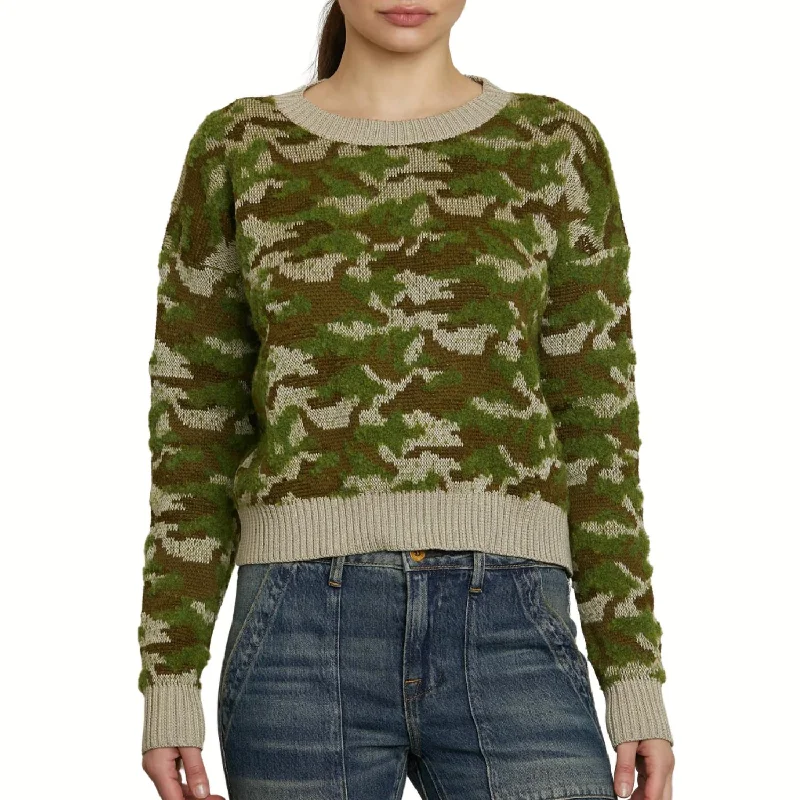 Formal Attire For Women Blayne Sweater In Camo Jacquard