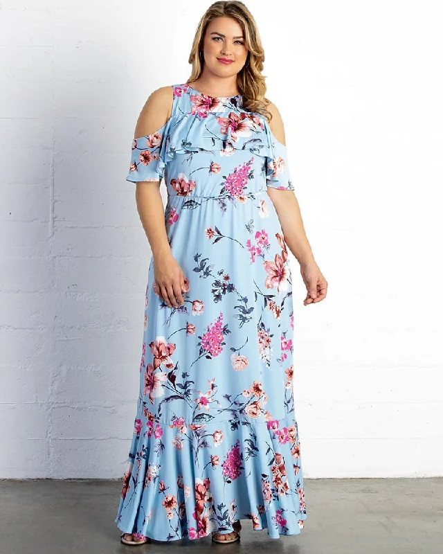 Women's Transitional Attire Piper Cold Shoulder Maxi Dress - Final Sale!