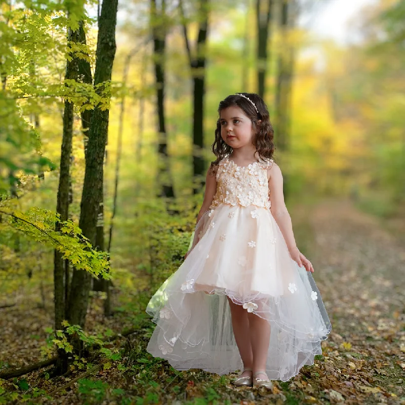 Comfortable Women's Attire Fiona Flower Girl Dress - Harvest Ivory