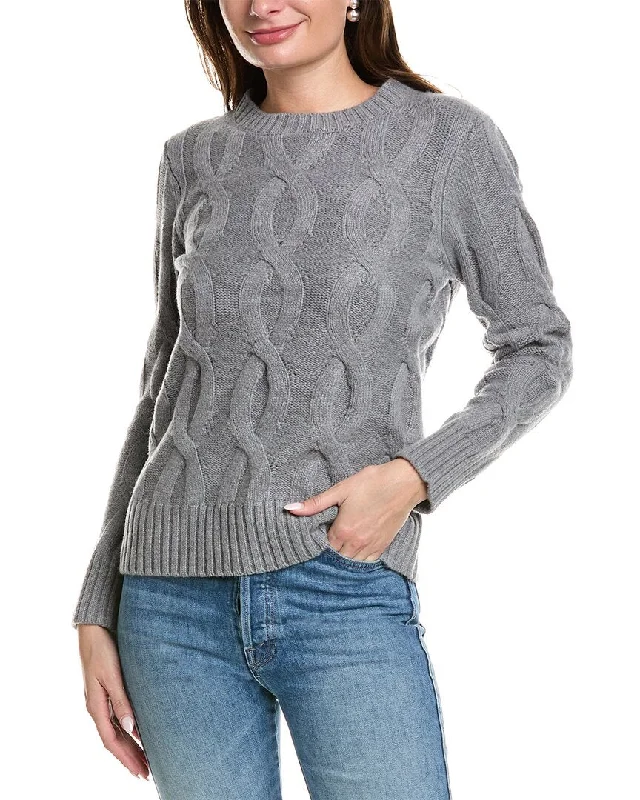 Women's Evening Attire Sail to Sable Chunky Cable Wool-Blend Sweater