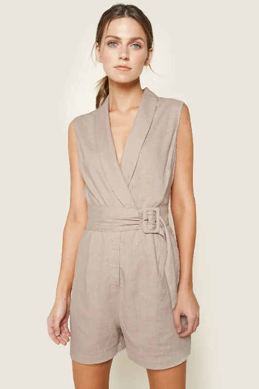 Women's Cozy Outfit For Lounging Arlo Belted Romper