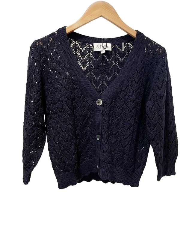 Women's Romantic Outfit Talia Cardigan In Midnight