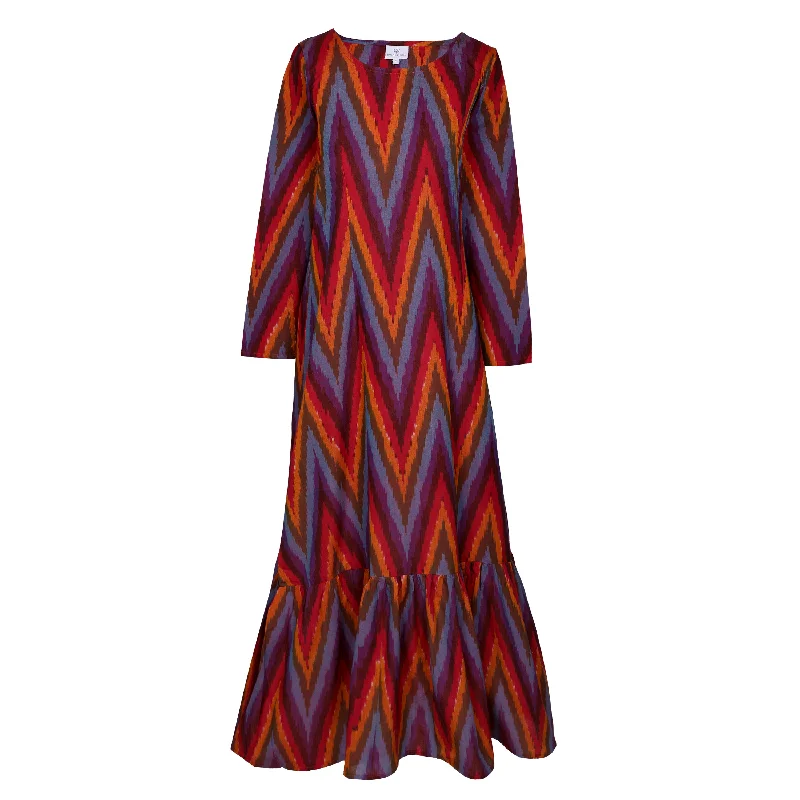 Women's Casual Garments Xanadu Zig Zag Mermaid Dress Hand Woven