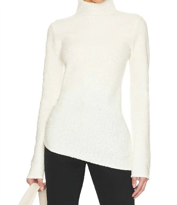 Women's Trendy Casual Outfit Deal Long Sleeve Sweater In Ivory