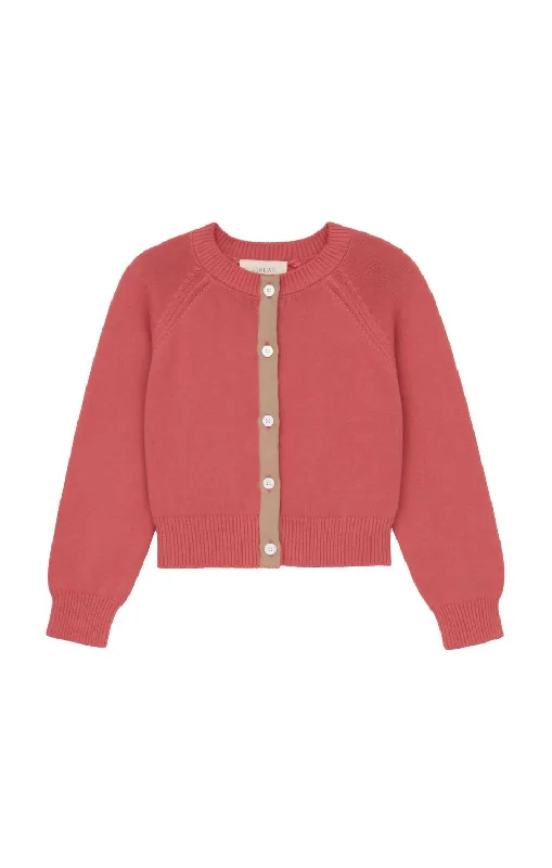 Women's Professional Attire The Tiny Cardigan In Guava