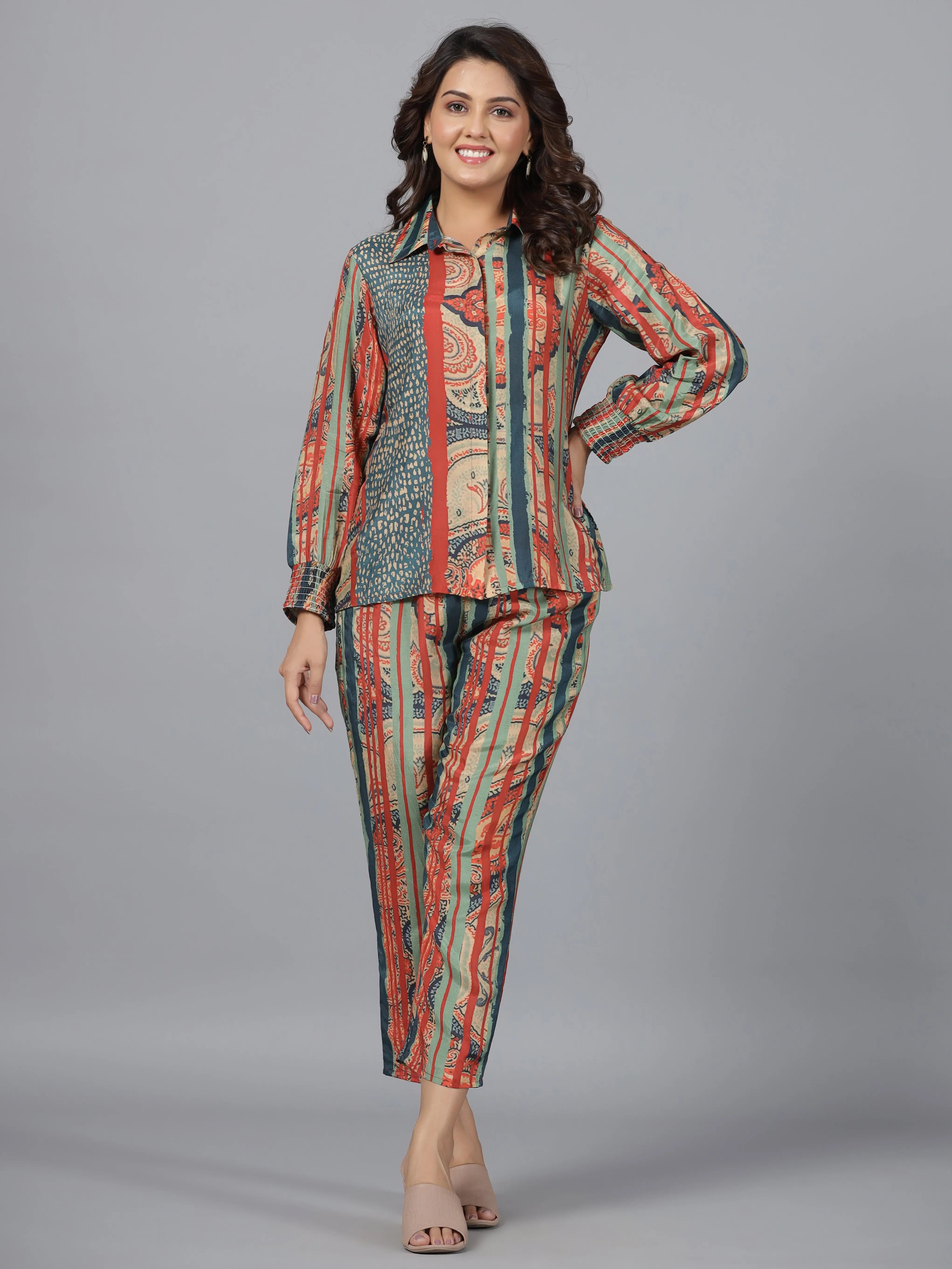 Women's Casual Garments Women Printed Standard Blue Jumpsuits & Sets