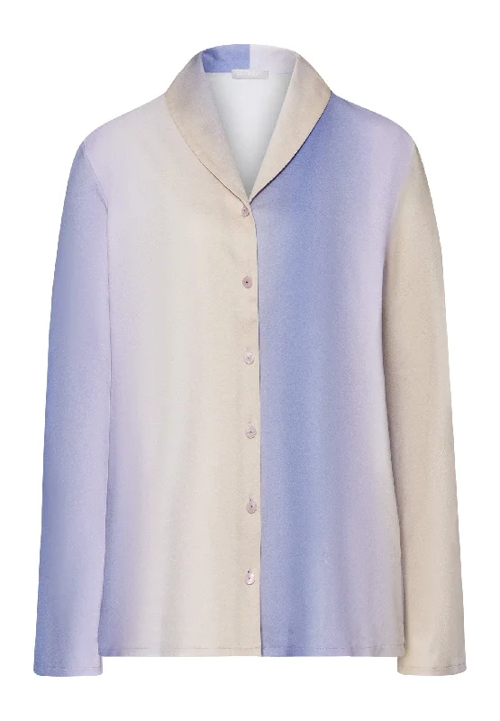 Affordable Women's Outfit Loie Ombre Shawl Collar Cotton Shirt | Sunrise Ombre 74881-2160