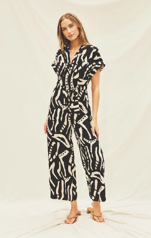 Women's Seasonal Garments Bengal Short Sleeve Jumpsuit