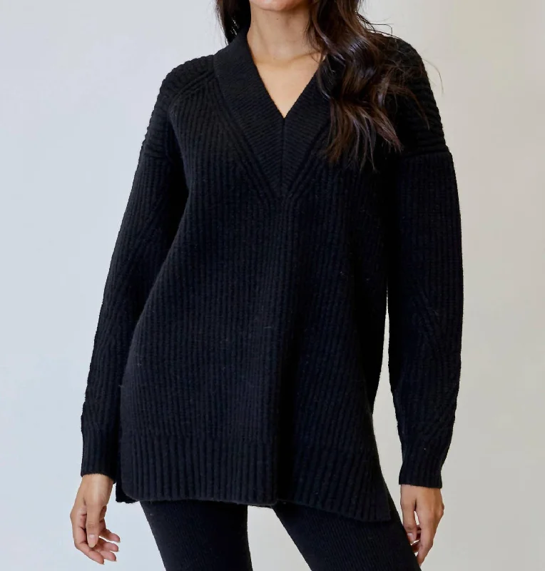 Charming Women's Outfit For Special Occasions Bailey Sweater In Black