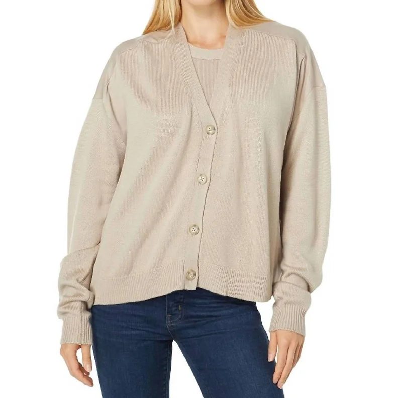 Women's Holiday Attire Corinne Cardigan In Latte