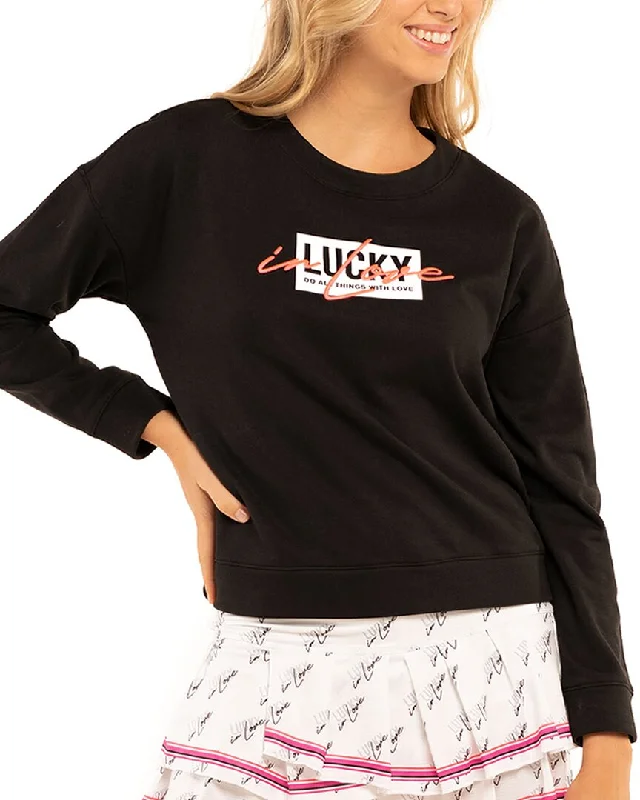 Women's Fashionable Attire For Work Lucky in Love Pullover