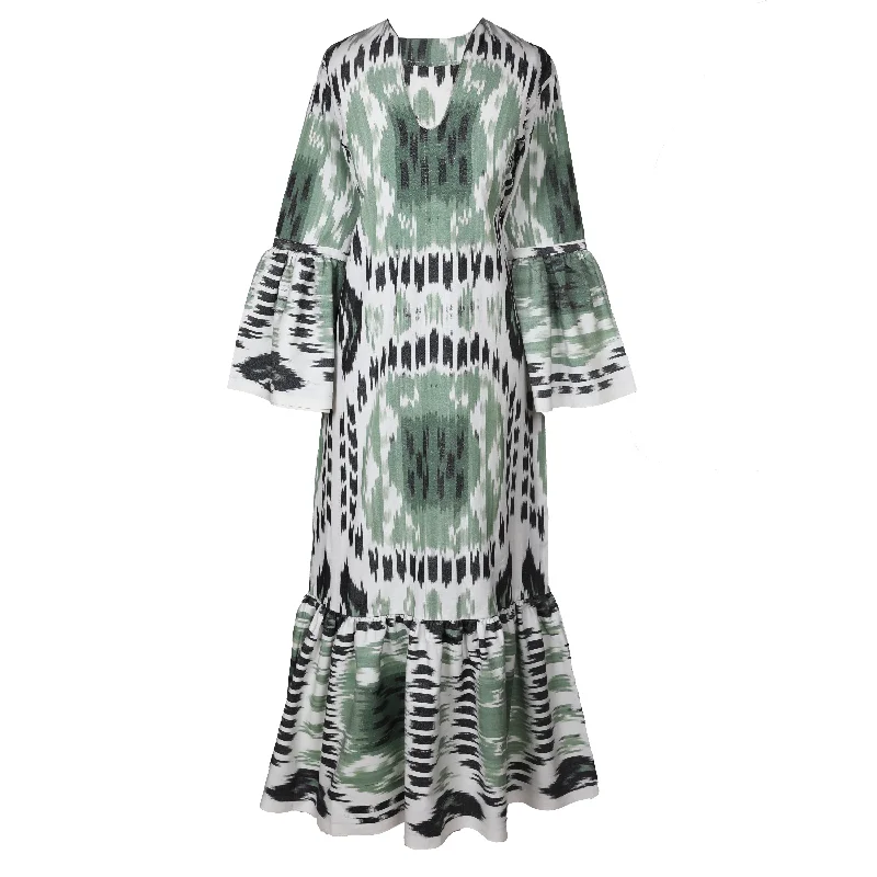 Women's Everyday Attire Menaggio Cotton Ikat Mermaid Dress