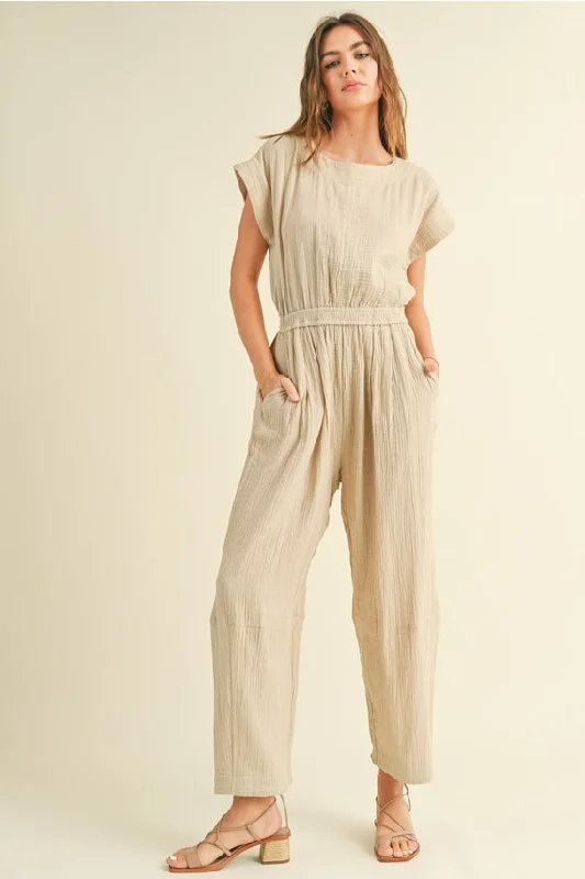 Women's Transitional Attire Pebble Beach Gauze Jumpsuit