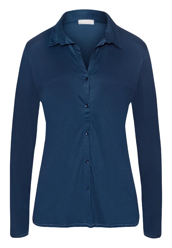 Women's Outfit For The Office Grand Central TENCEL™ and Silk Shirt | Mystic Blue 77305-1652