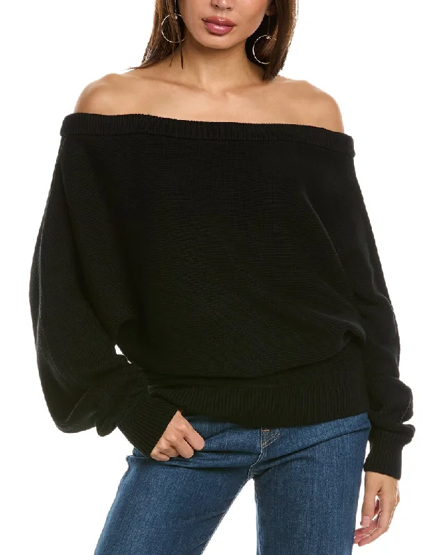 Women's Casual Wear Outfit Helmut Lang Ruched Dolman Sweater