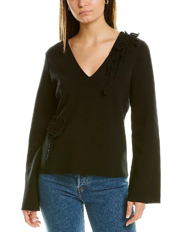 Affordable Women's Garments Rebecca Taylor Slim V-Neck Pullover