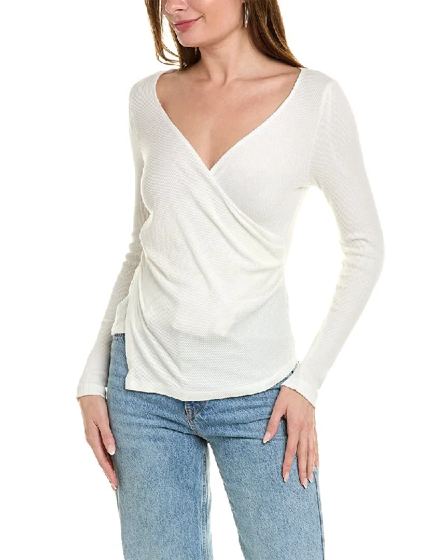 Women's Stylish Vacation Attire Monrow Wrap Top