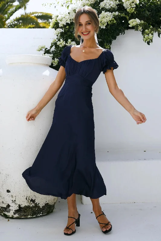 Women's Attire Sky Child Maxi Dress Navy