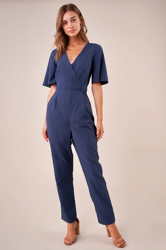 Plus-Size Women's Garments Catch Me Belted Jumpsuit