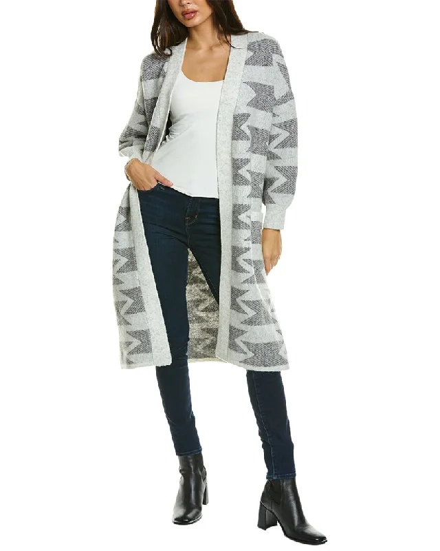 Women's Athletic Garments Raffi Jacquard Cozy Wool-Blend Coat