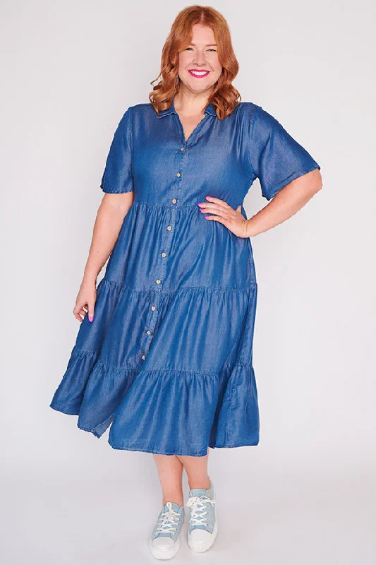 Women's Trendy Attire Tammie Chambray Dress