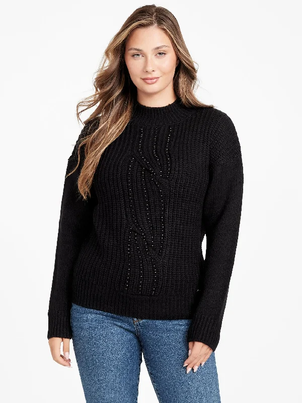 Affordable Women's Garments Cecily Pearl Fisherman Sweater