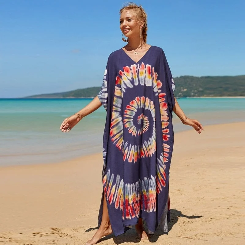 Women's Trendy Attire Harmony Tie Dye Beach Dress