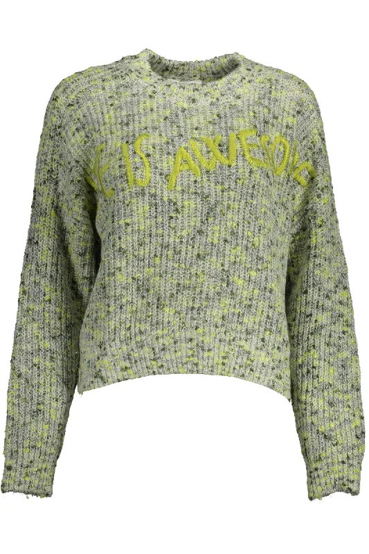 Women's Outfit For The Office Desigual  Embroide Sweater with Contrasting Women's Accents