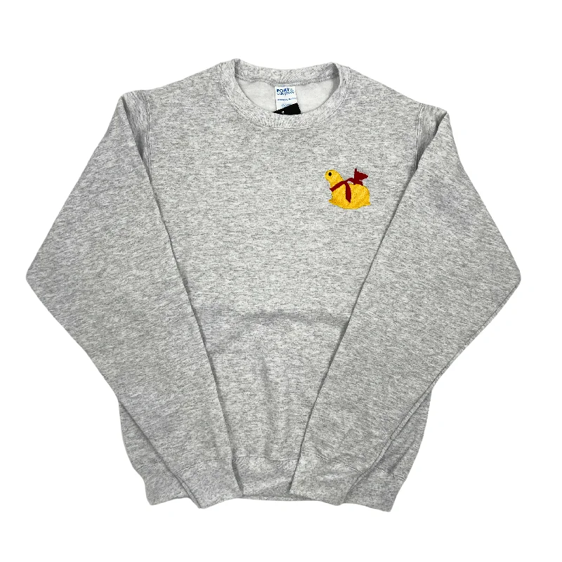 Affordable Women's Outfit Butter Lamb Logo Ash Gray Crewneck