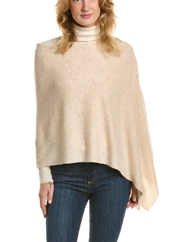 Affordable Luxury Women's Garments In2 by InCashmere Pearl Wool & Cashmere-Blend Topper