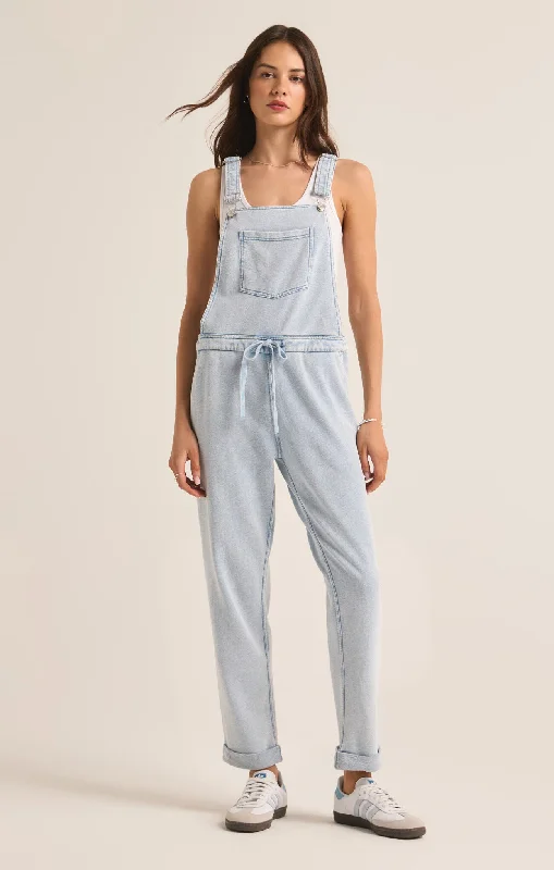 Women's Luxury Garments The Knit Denim Overalls