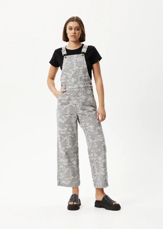 Modern Women's Attire AFENDS Womens Cadet Lucie - Organic Denim Overalls - Camo