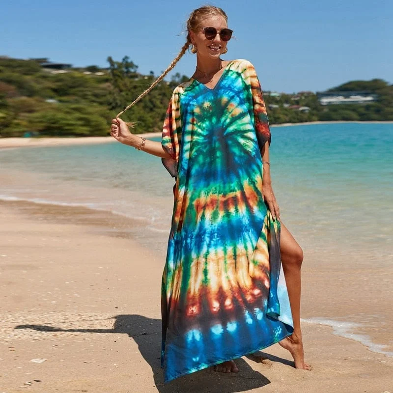 Women's Elegant Evening Outfit Ko Tao Tie Dye Dress