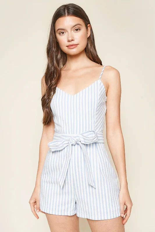 Women's Elegant Outfit Lynsea Striped Romper